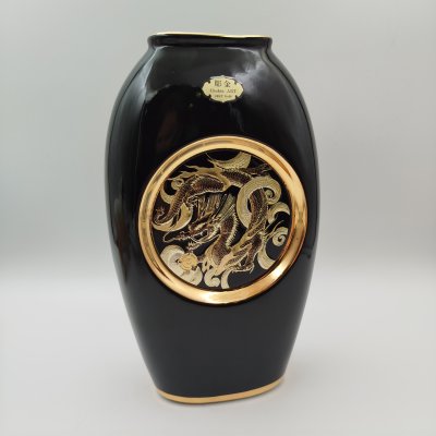 купить Ваза с изображением дракона в медальоне, Chokin ART, фарфор, металл, гравировка, золочение, Япония, 1990-2000 гг.
