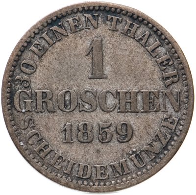купить Германия, Ганновер 1 грош - 1/30 талера 1859