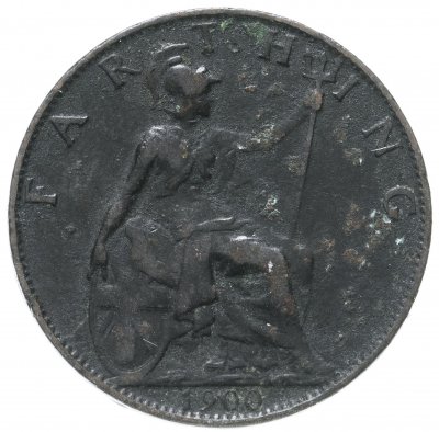 купить Великобритания 1 фартинг (farthing) 1900