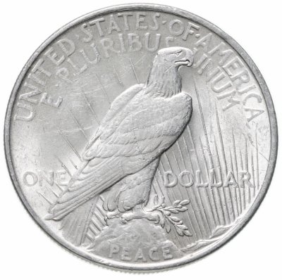 купить США 1 доллар (dollar) 1922 Peace Dollar (мирный доллар) без обозначения монетного двора