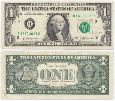 купить США 1 доллар 1977 (Pick 462a) B-Нью Йорк
