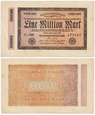 купить Германия 1000000 марок 1923 года (Pick 93)