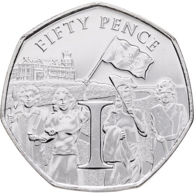 купить Остров Мэн 50 пенсов 2020 "75 лет Дню победы в Европе, буква I"