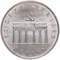 Купить Германия 20 mark (марок) 1990 "Открытие Бранденбургских ворот ГДР"