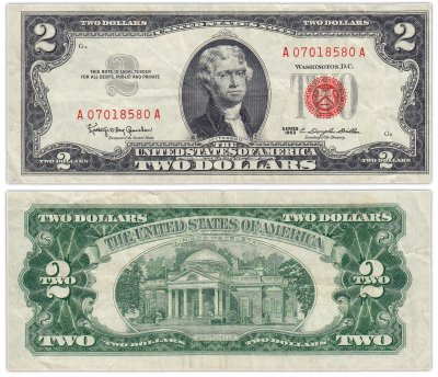 купить США 2 доллара 1963 (Pick 382a)