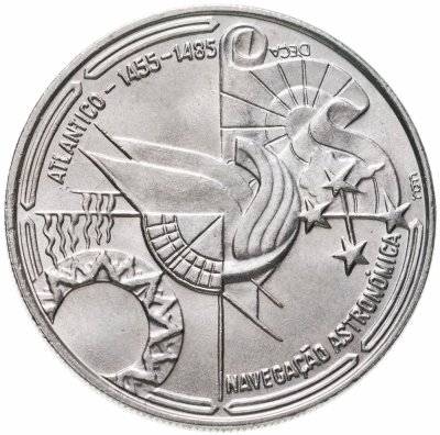 купить Португалия 100 эскудо (escudos) 1990 "Золотой век открытий - Астронавигация"