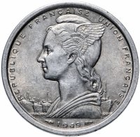 купить Французское Сомали 2 франка (francs) 1949