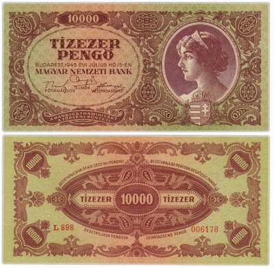 купить Венгрия 10000 пенге 1945 (Pick 119)