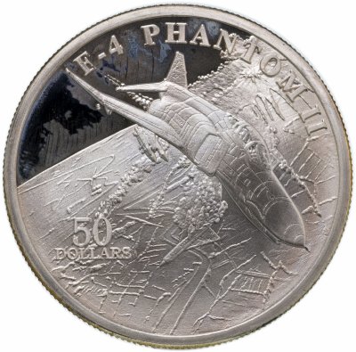 купить Маршалловы острова 50 долларов 1995 "Легендарные самолёты Второй мировой войны - McDonnell Douglas F-4 Phantom II "