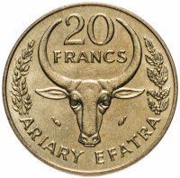 купить Мадагаскар 20 франков (francs) 1987