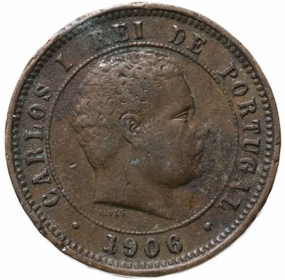 купить Португалия 5 рейс (reis) 1906