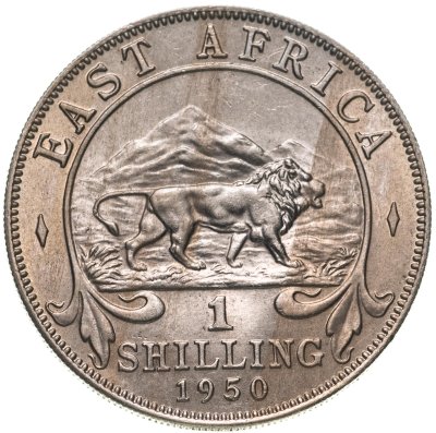 купить Британская Восточная Африка 1 шиллинг (shilling) 1950