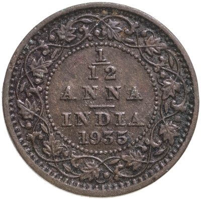 купить Британская Индия 1/12 анна (anna) 1935