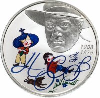 Купить 2 рубля 2008 СПМД Proof детский писатель Н.Н. Носов - 100 лет со дня рождения (23.11.1908 г.) Незнайка