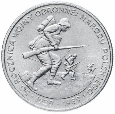 купить Польша 500 злотых (zlotych) 1989 50 лет с начала Второй Мировой войны