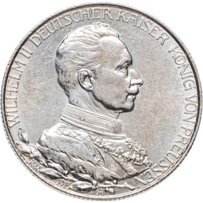 купить Германская Империя (Пруссия) 2 марки (mark) 1913 с портретом Императора Вильгельма II