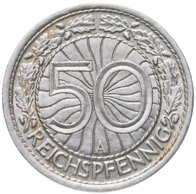 купить Германия 50 рейхспфеннигов (reichspfennig) 1927 A