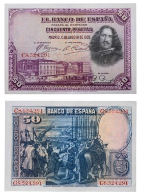 купить Испания 50 песет 1928 (Pick 75)