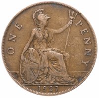 купить Великобритания 1 пенни (penny) 1927