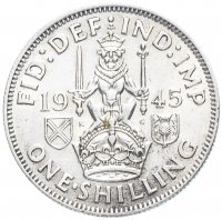 купить Великобритания 1 шиллинг (shilling) 1945 Шотландский шиллинг - лев, сидящий на короне