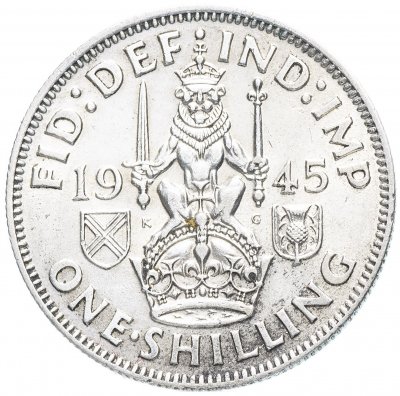 купить Великобритания 1 шиллинг (shilling) 1945 Шотландский шиллинг - лев, сидящий на короне