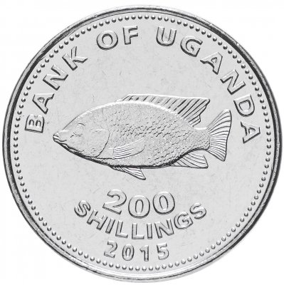 купить Уганда 200 шиллингов (shillings) 2015 Рыба