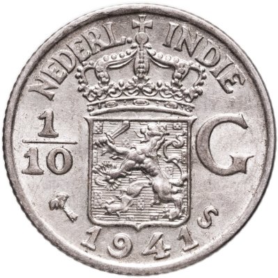 купить Нидерландская Индия 1/10 гульдена 1910-1945, случайный год