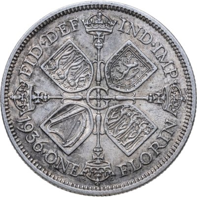 купить Великобритания 1 флорин 1936