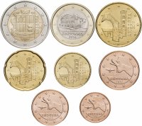 купить Андорра набор монет 2016-2019 (8 штук)