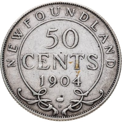 купить Ньюфаундленд 50 центов (cents) 1904