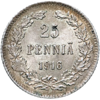 купить 25 пенни (pennia) 1916 S