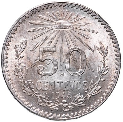 купить Мексика 50 сентаво (centavos) 1945