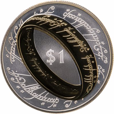 купить Новая Зеландия 1 доллар 2003 "Властелин Колец - Кольцо всевластия" в оригинальном футляре с сертификатом
