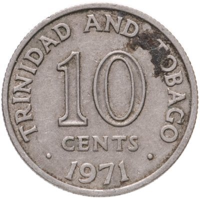 купить Тринидад и Тобаго 10 центов (cents) 1971