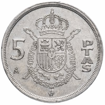 купить Испания 5 песет 1982-1989гг.