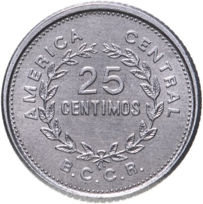купить Коста-Рика 25 сентимо (centimos) 1986