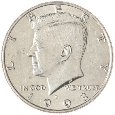 купить США 50 центов (1/2 доллара, half dollar) 1993 D Kennedy Half Dollar (Кеннеди) знак монетного двора "D" - Денвер