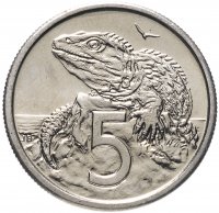 купить Новая Зеландия 5 центов (cents) 1982