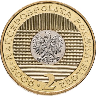 купить Польша 2 злотых (zlote) 2000 Смена Тысячелетия