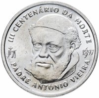 Купить Португалия 500 эскудо (escudos) 1997 "300 лет со дня смерти Антонио Виера"