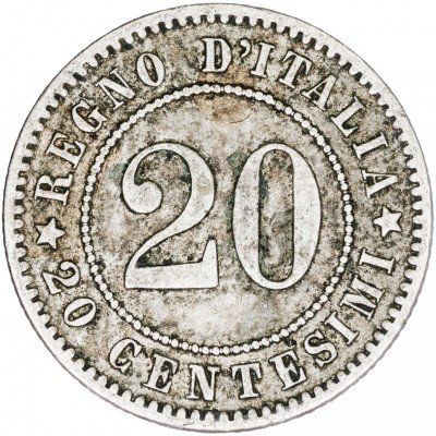 купить Италия 20 сантимов 1894