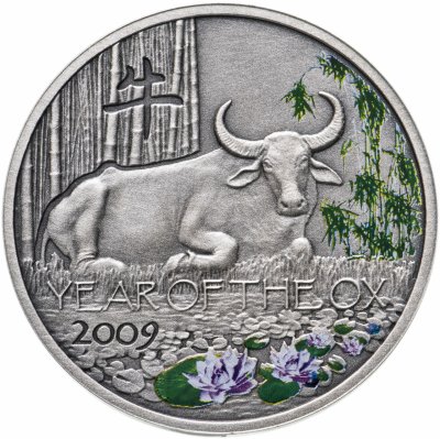 купить Ниуэ 1 доллар 2008 "Китайский гороскоп: год быка", в футляре
