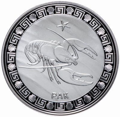 купить Токелау 5 долларов 2012 "Знаки Зодиака - Рак" в футляре с сертификатом