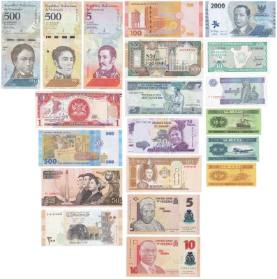 купить Набор из 20 банкнот разных стран мира