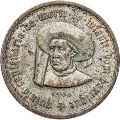 купить Португалия 5 эскудо (escudos) 1960 "500 лет со дня смерти принца Генриха Мореплавателя"