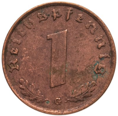купить Германия, Третий рейх 1 рейхспфенниг (reichspfennig) 1936-1940, случайный год