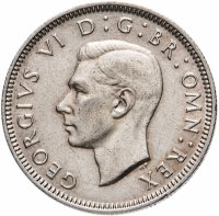 купить Великобритания 1 шиллинг (shilling) 1945 Шотландский шиллинг - лев, сидящий на короне