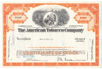 купить Акция США American Tobacco Company 1960 - 1967 гг.