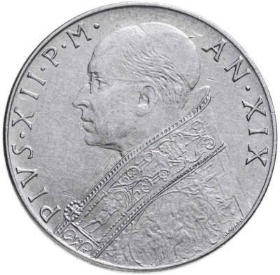 купить Ватикан 100 лир (lire) 1957