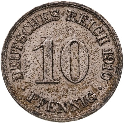 купить Германия 10 пфеннигов 1910 знак монетного двора: "A" - Берлин